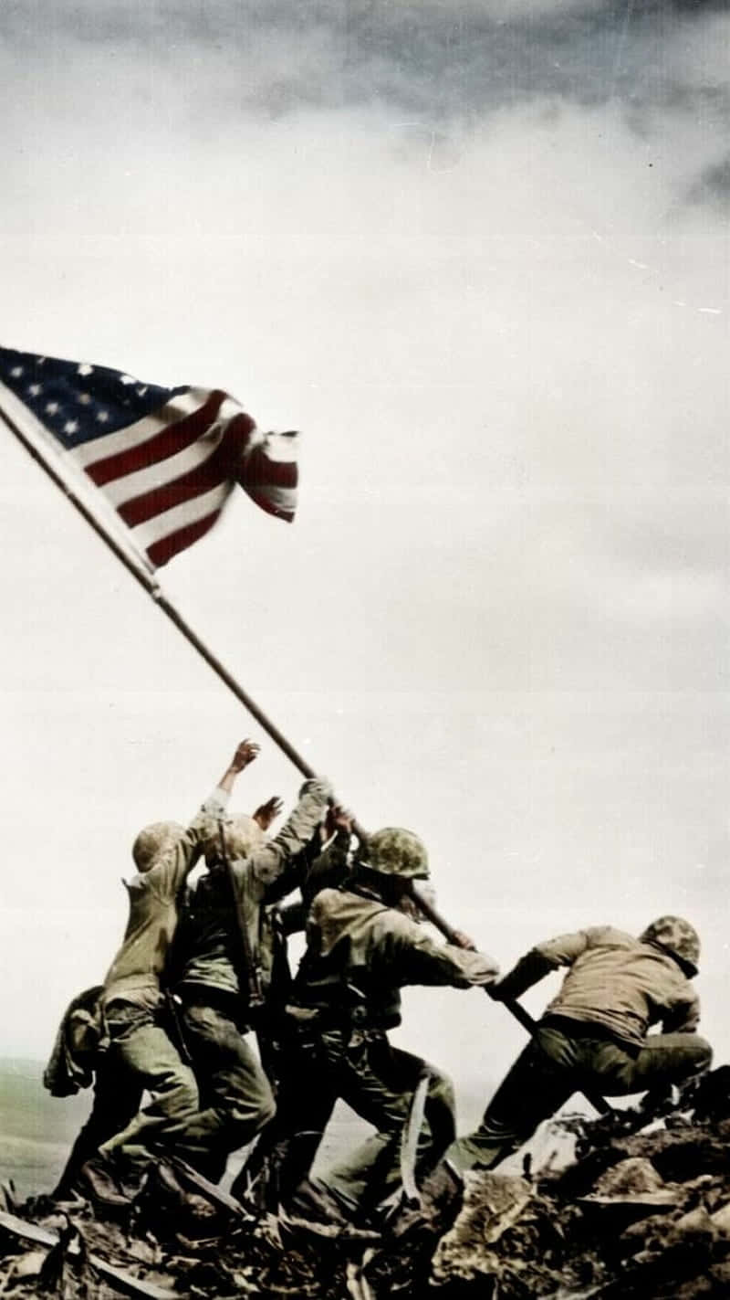 United States Military Battle Of Iwo Jima Wallpaper