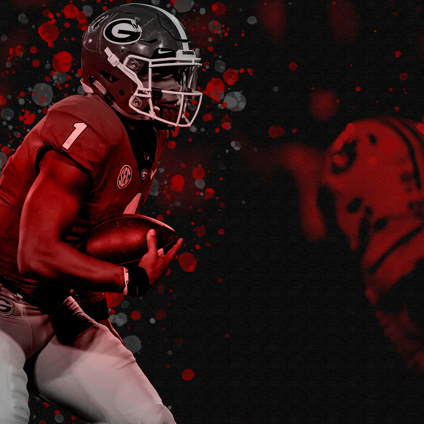 University Of Ohio State Quarterback Justin Fields Looks To Throw In A Heated Game Against Rival Michigan Wolverines Wallpaper