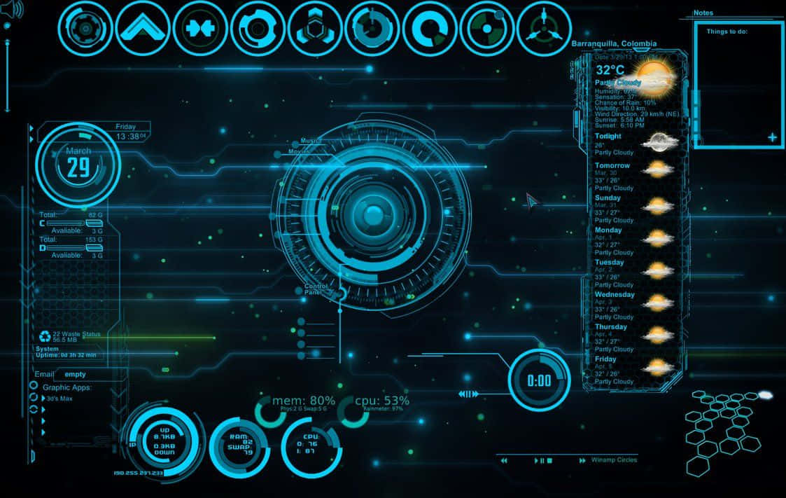 Unleash Supernatural Power With Iron Man Technology Wallpaper