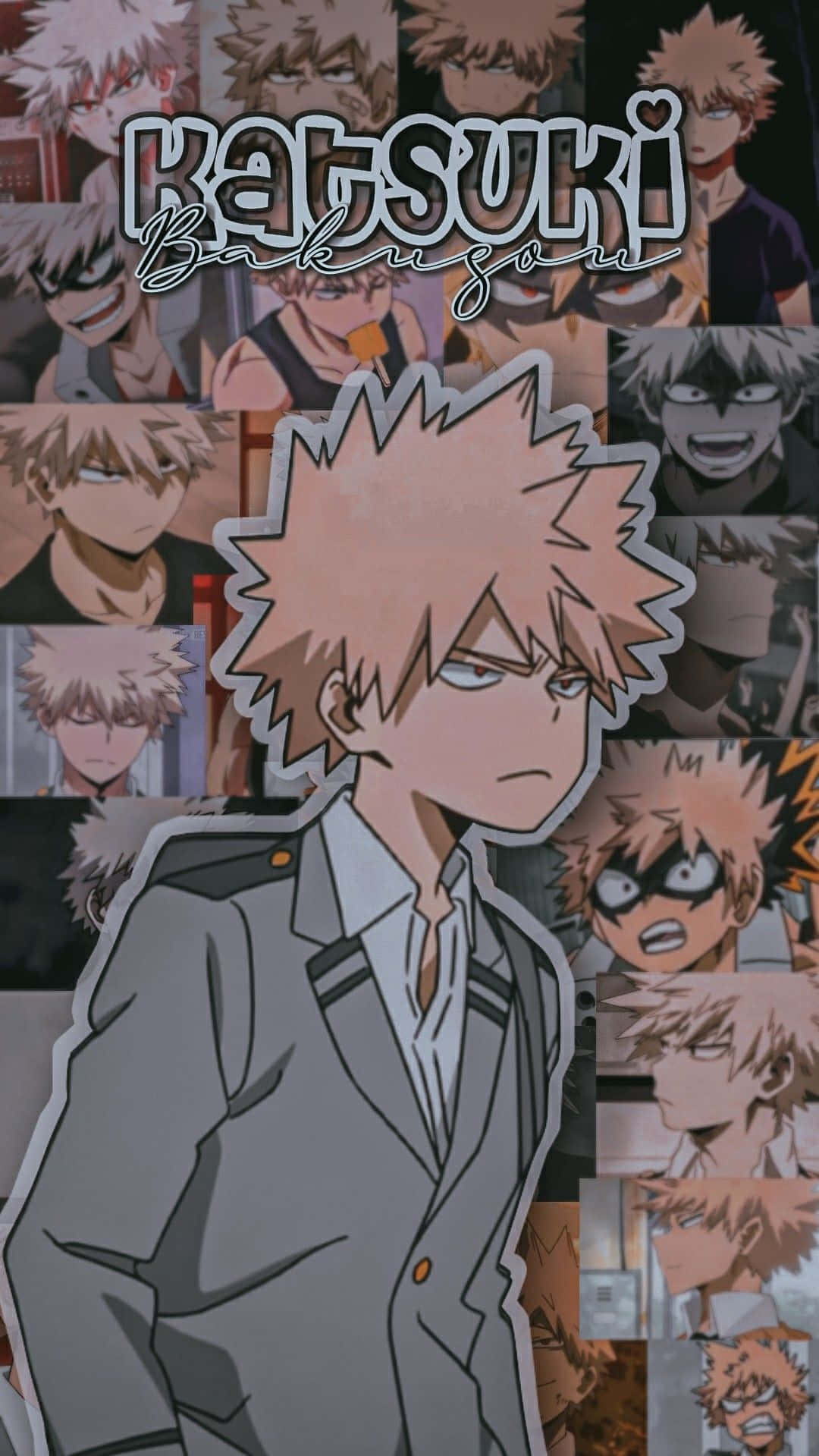 Unleash The Power Of Bakugo Phone! Wallpaper