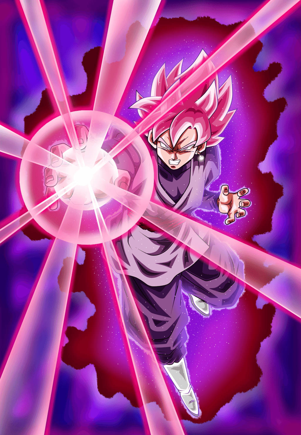 Unleash The Power Of Goku Black Rose Form Wallpaper