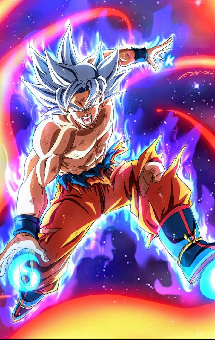 Unleash The Power Of Goku's Kaioken Wallpaper