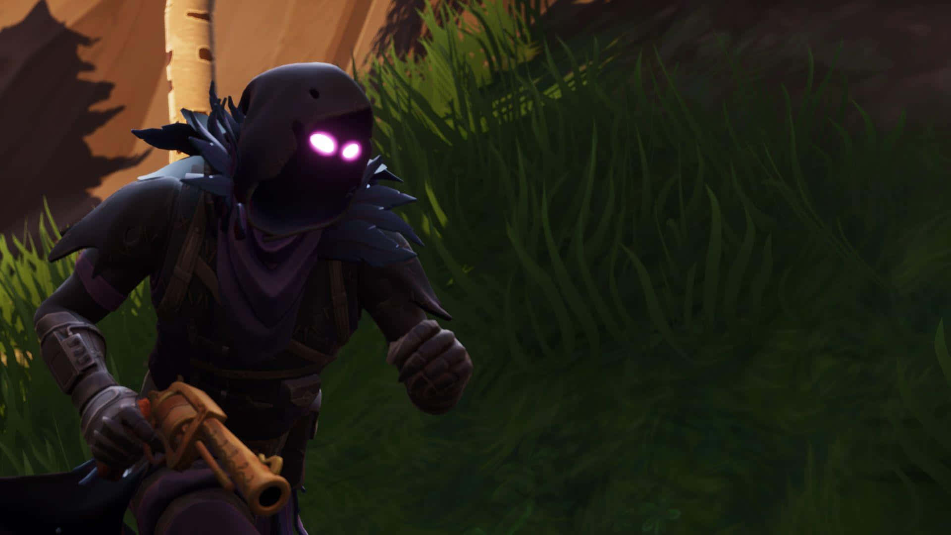 Unleash The Power Of Raven - Conquer Your Enemies In Fortnite! Wallpaper