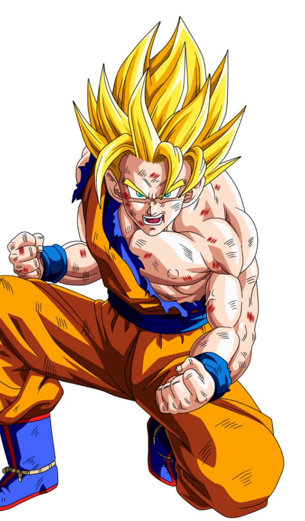 Unleash The Rage Of Goku Wallpaper