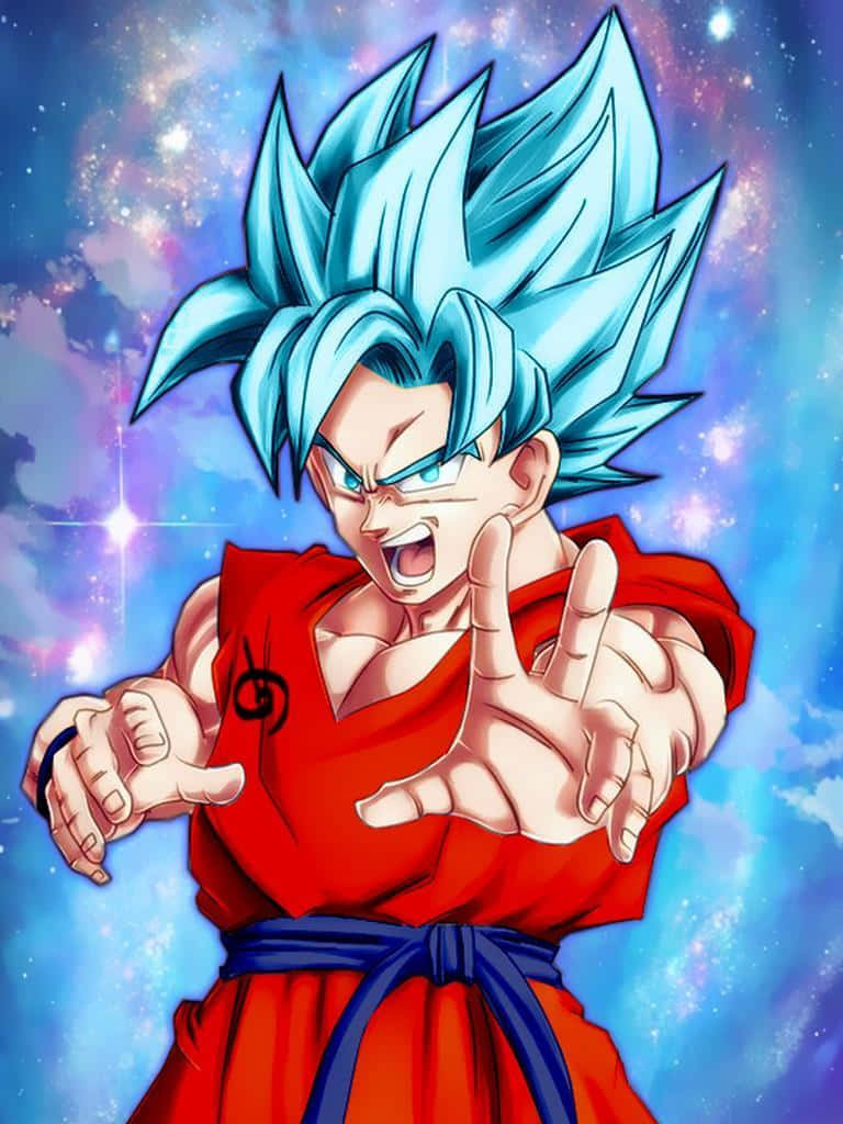 Unleash The Ultimate Form Of Super Saiyan Blue Wallpaper