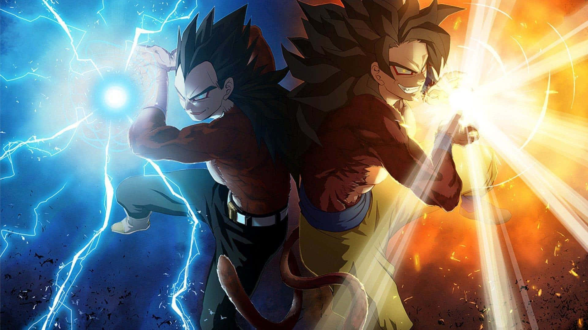 Unleash Your Inner Badass With A Saiyan Transformation Wallpaper