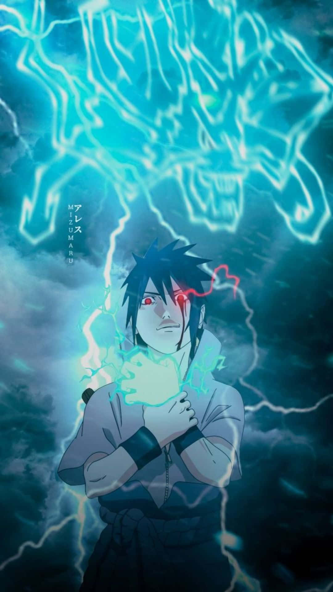 Unleash Your Inner Power With Blue Sasuke Wallpaper