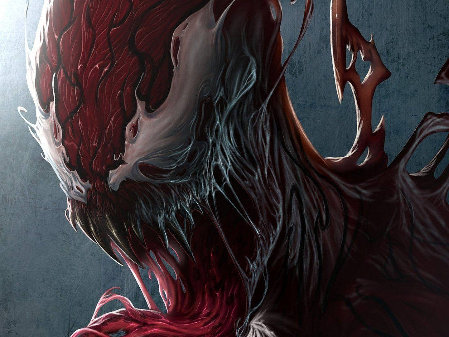 Unleashing Devastation: Carnage In Full Rage Wallpaper