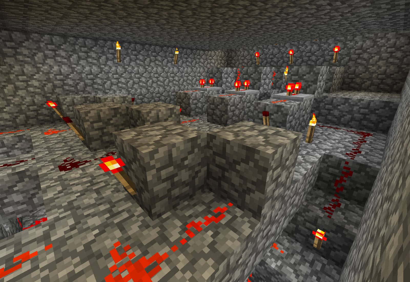 Unleashing The Power Of Redstone In Minecraft Wallpaper