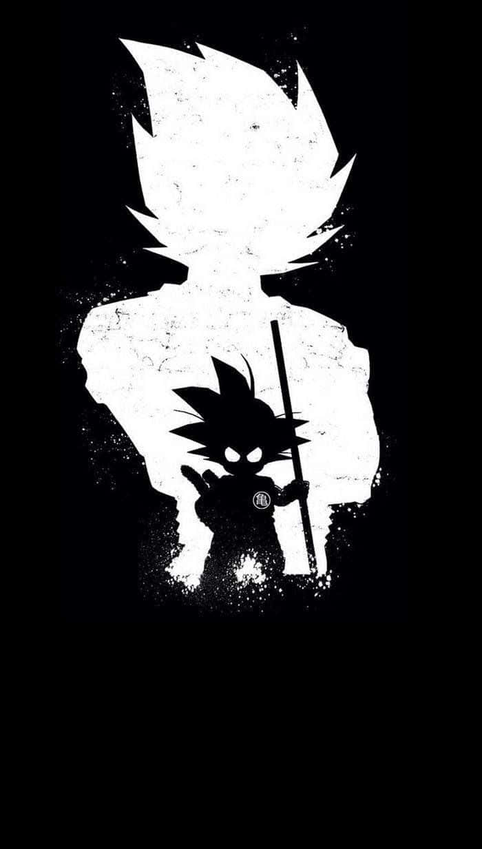 Unleashing Your Inner Power With Dragon Ball Black And White Wallpaper