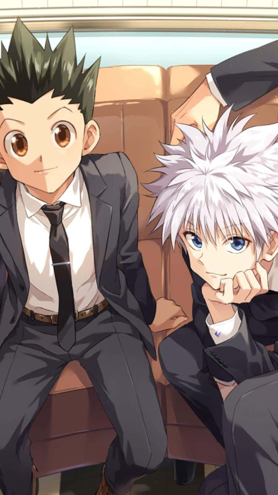 Unlock A Whole New Level Of Adventure With The Gon And Killua Phone Wallpaper