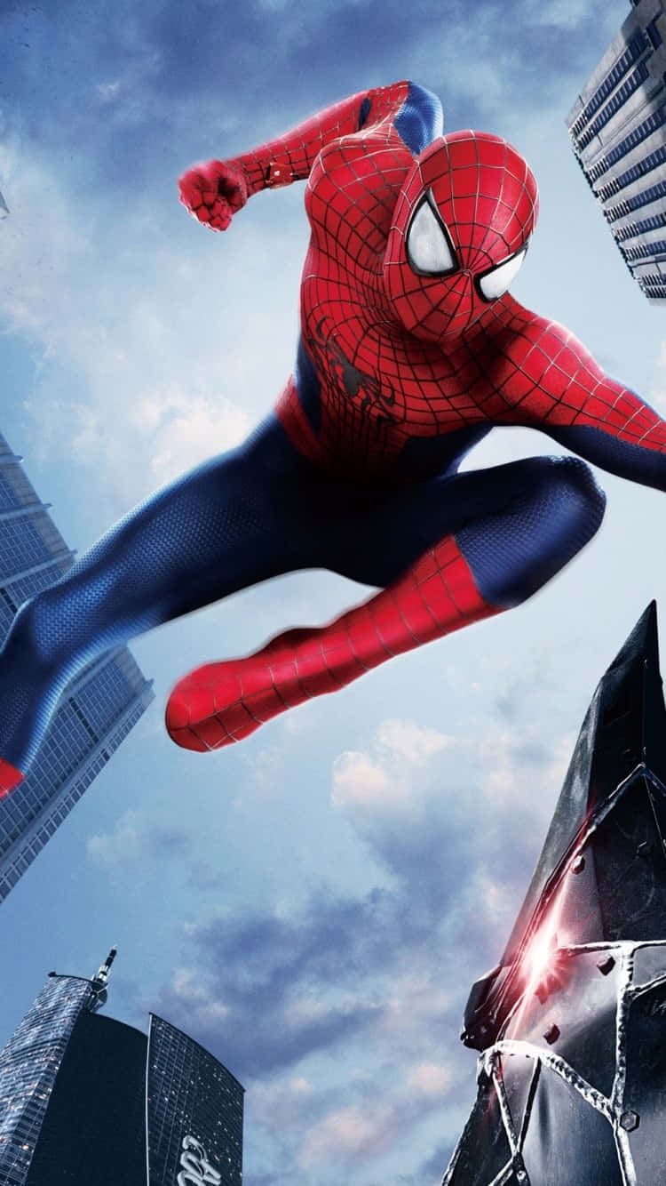 Unlock The Extraordinary Powers Of Amazing Spider Man On Your Iphone! Wallpaper