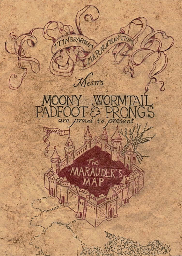 Unlock The Magic With The Marauder's Map Wallpaper