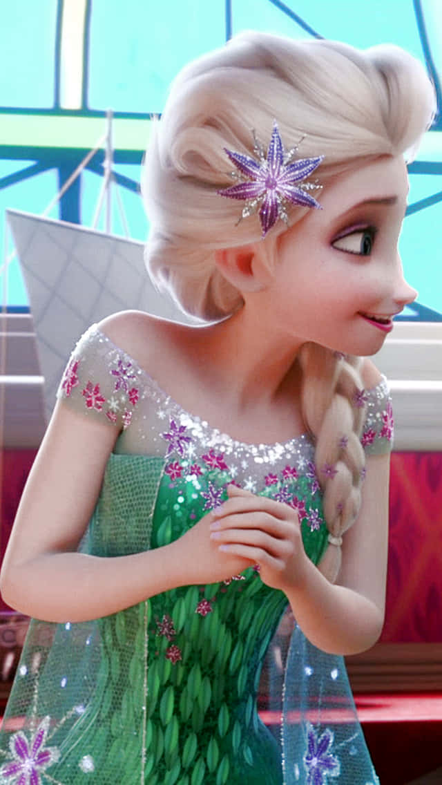 Unlock The Next Level With The Elsa Phone Wallpaper