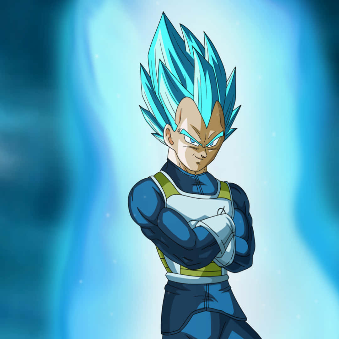 Unlock Your Inner Power With This 1080x1080 Vegeta Blue Wallpaper Wallpaper