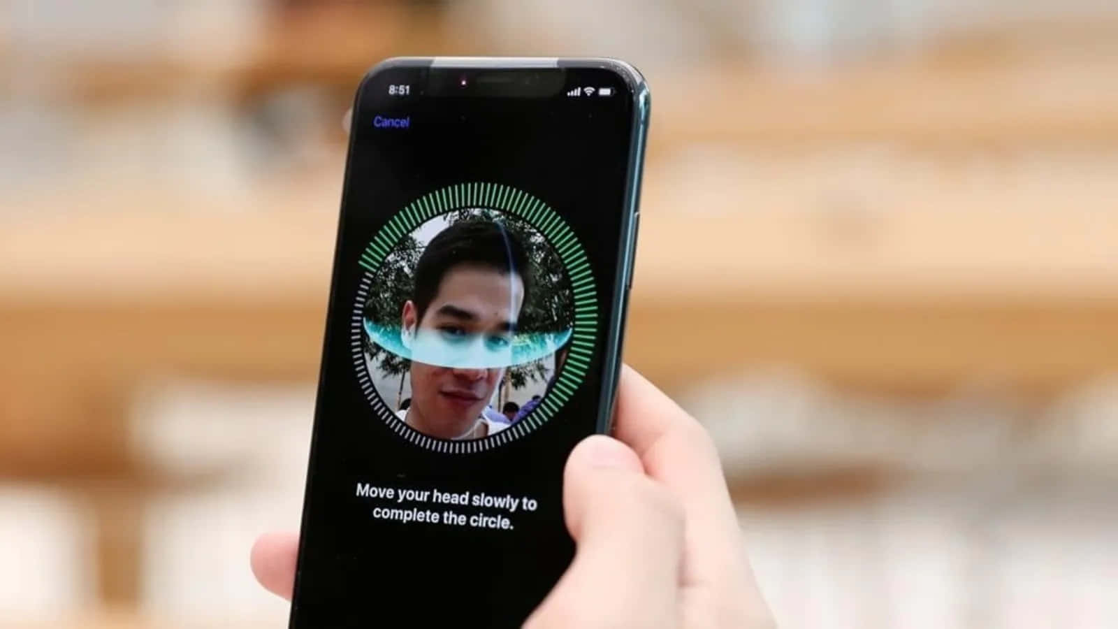 Unlock Your Phone With The Convenience Of Face Id Wallpaper