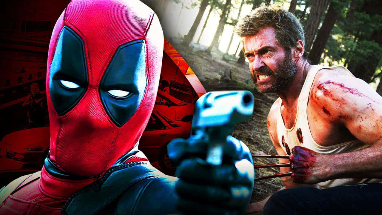 Unstoppable Duo: Deadpool And Wolverine Wallpaper