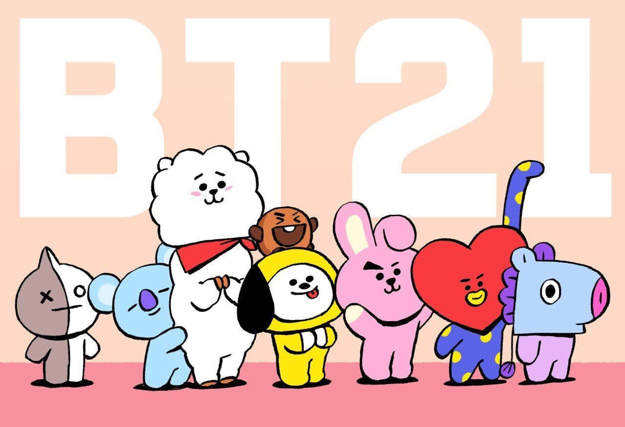 Upgrade Your Entertainment With Bts's Bt21 4k Wallpaper