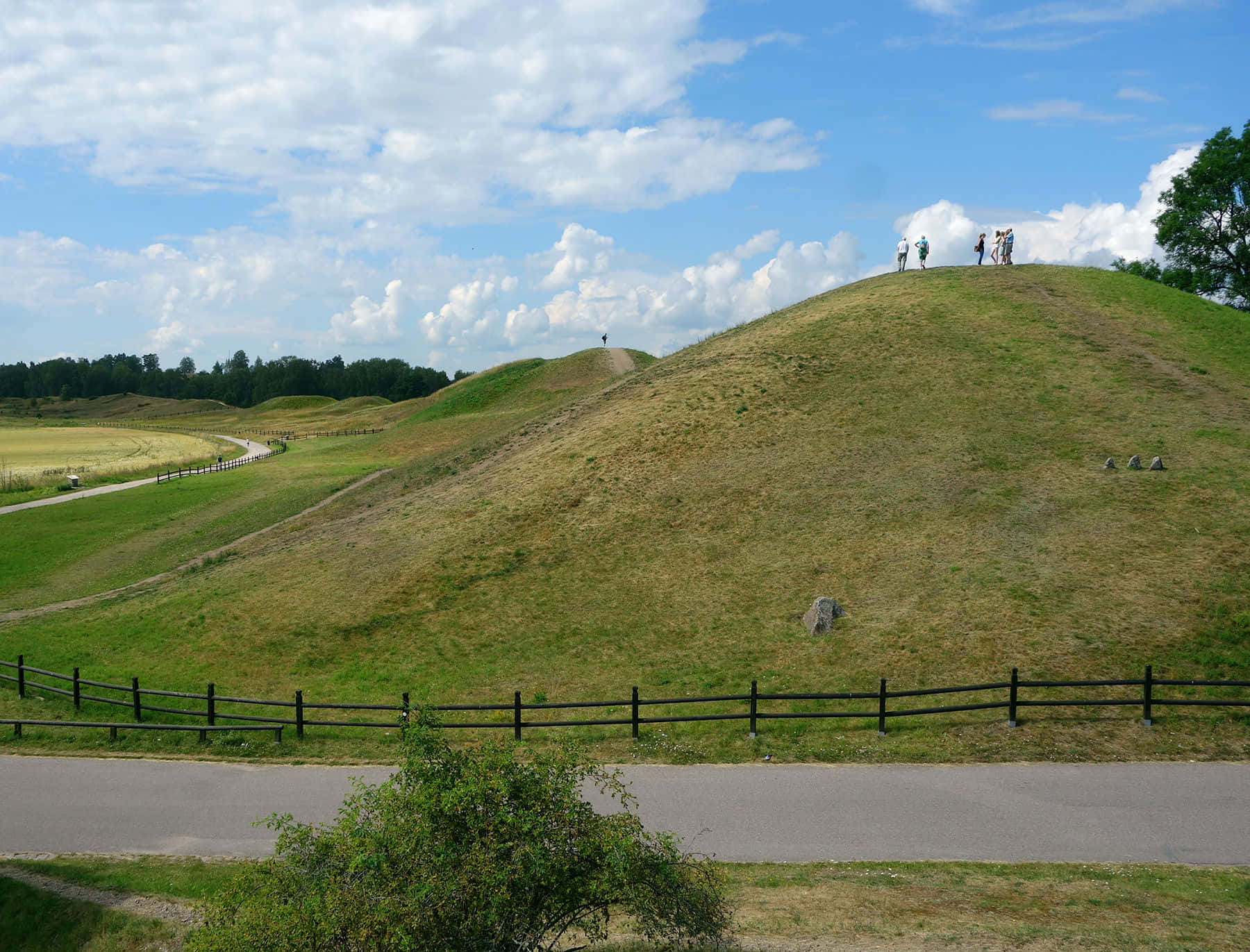 Uppsala_ Royal_ Mounds_ Landscape Wallpaper