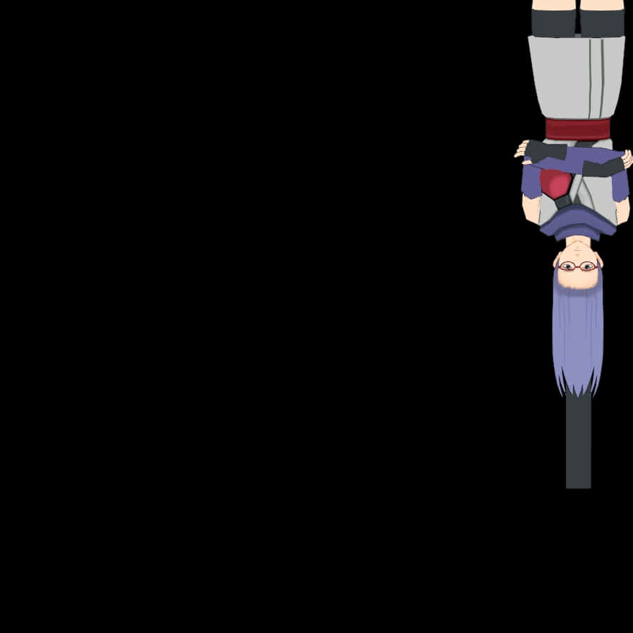 Upside Down Anime Character Wallpaper