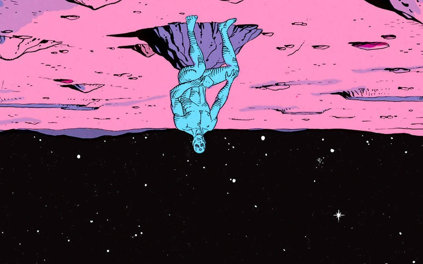 Upside Down Doctor Manhattan On Mars Wallpaper