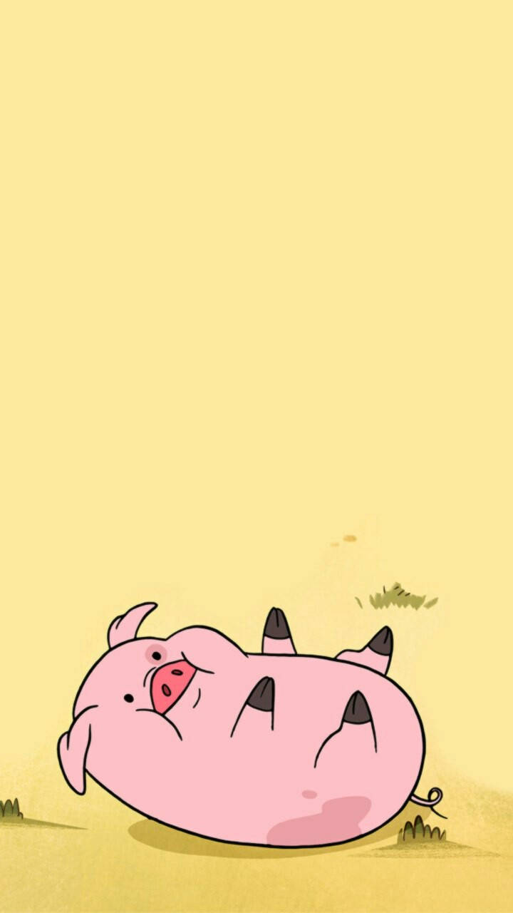 Upside Down Waddles Wallpaper