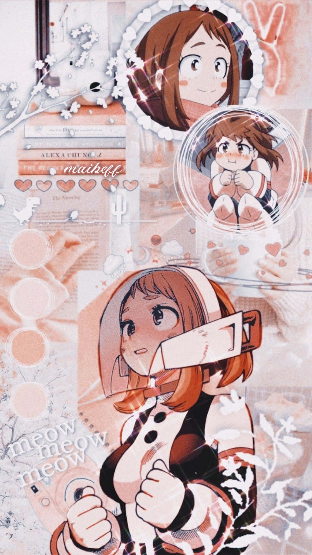 Uraraka Aesthetic Mobile Wallpaper