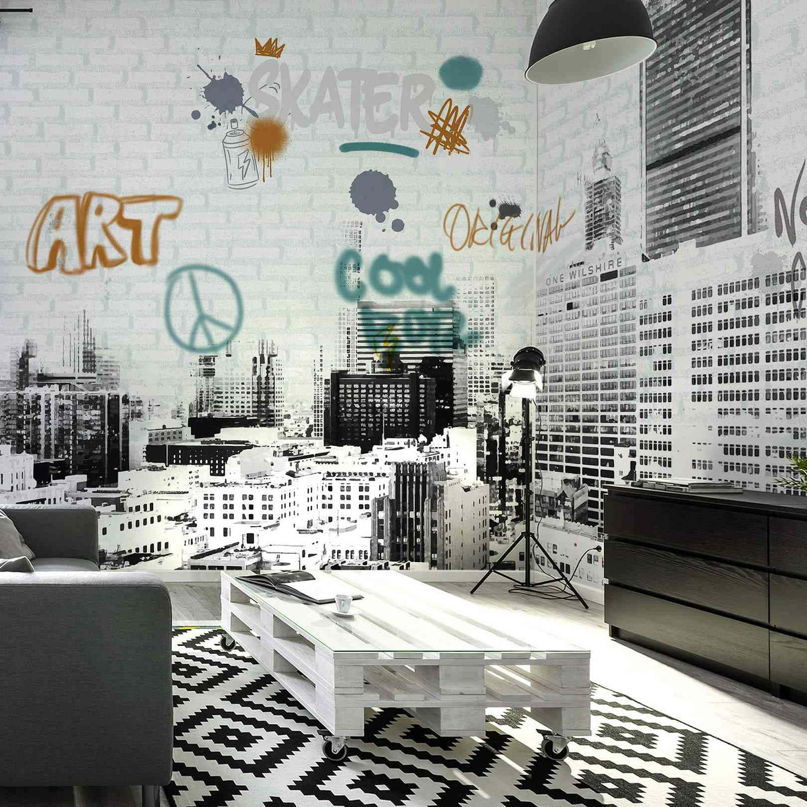 Urban Graffiti Wallpaper Room Wallpaper