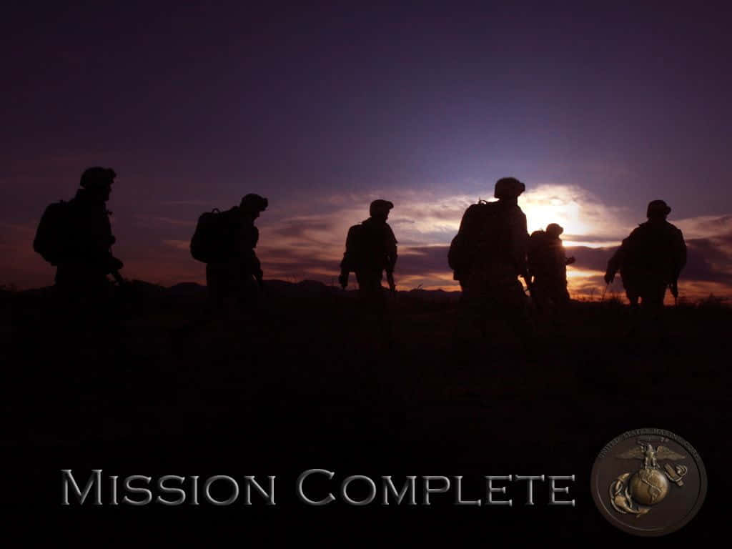 Us Marines Misson Complete Wallpaper