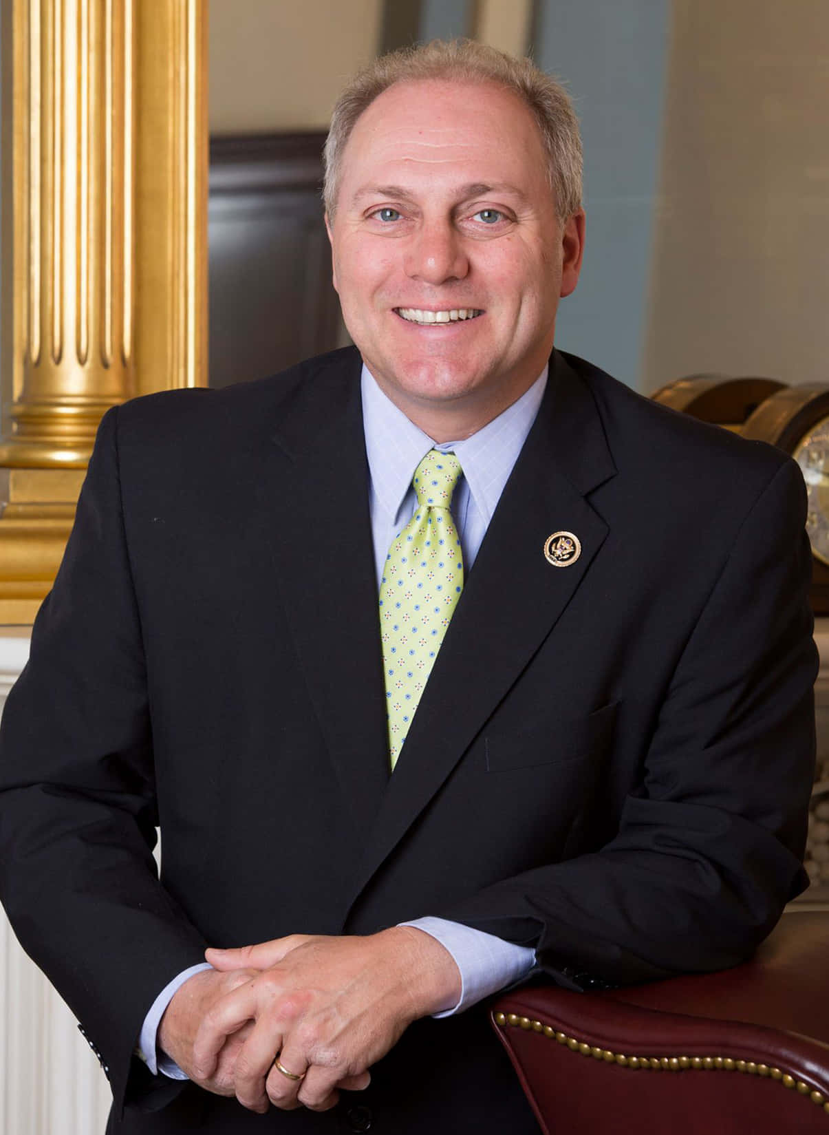 Us Representative Steve Scalise Posing At Capitol Hill Wallpaper