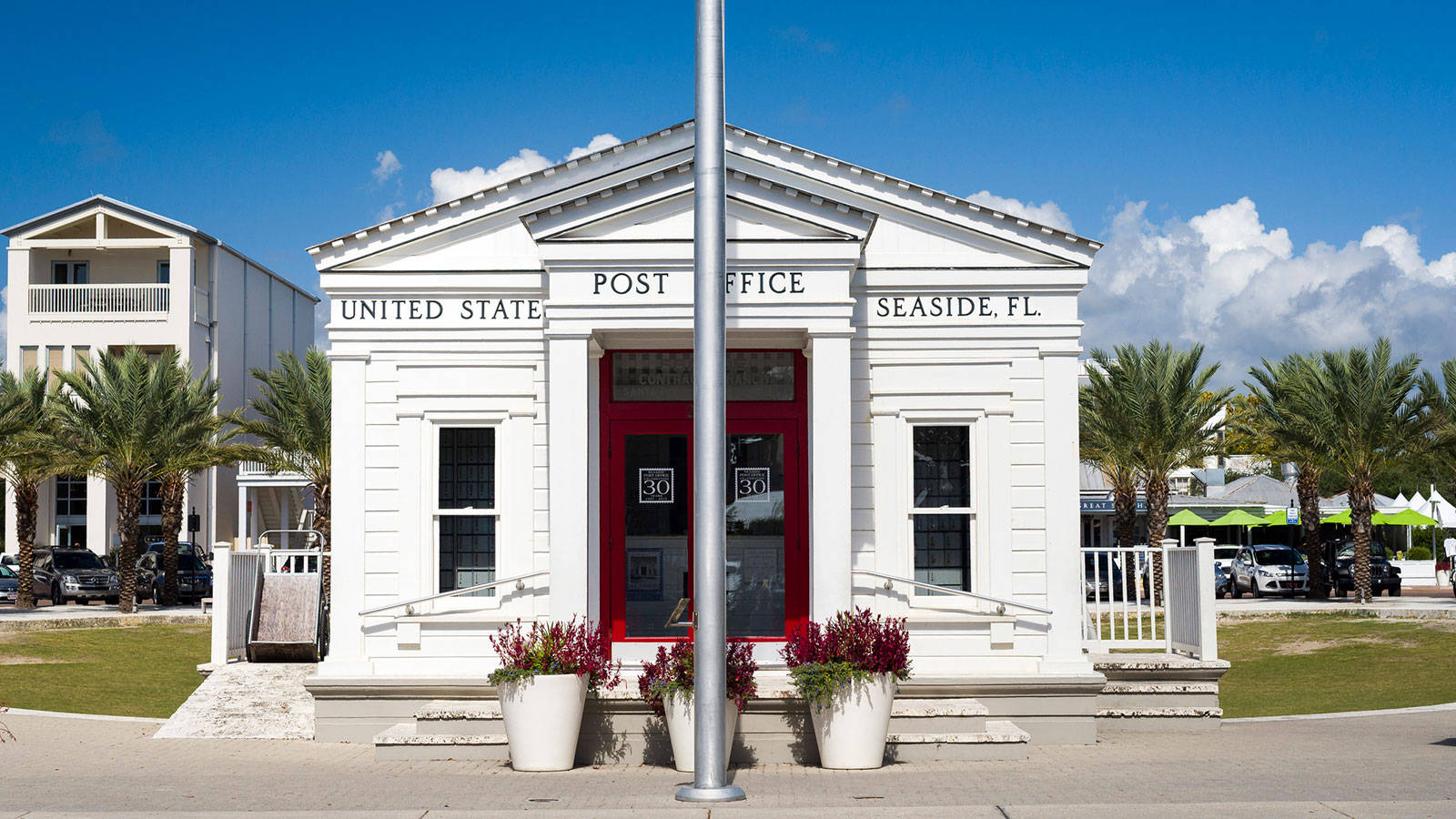 Us Seaside Post Office Wallpaper