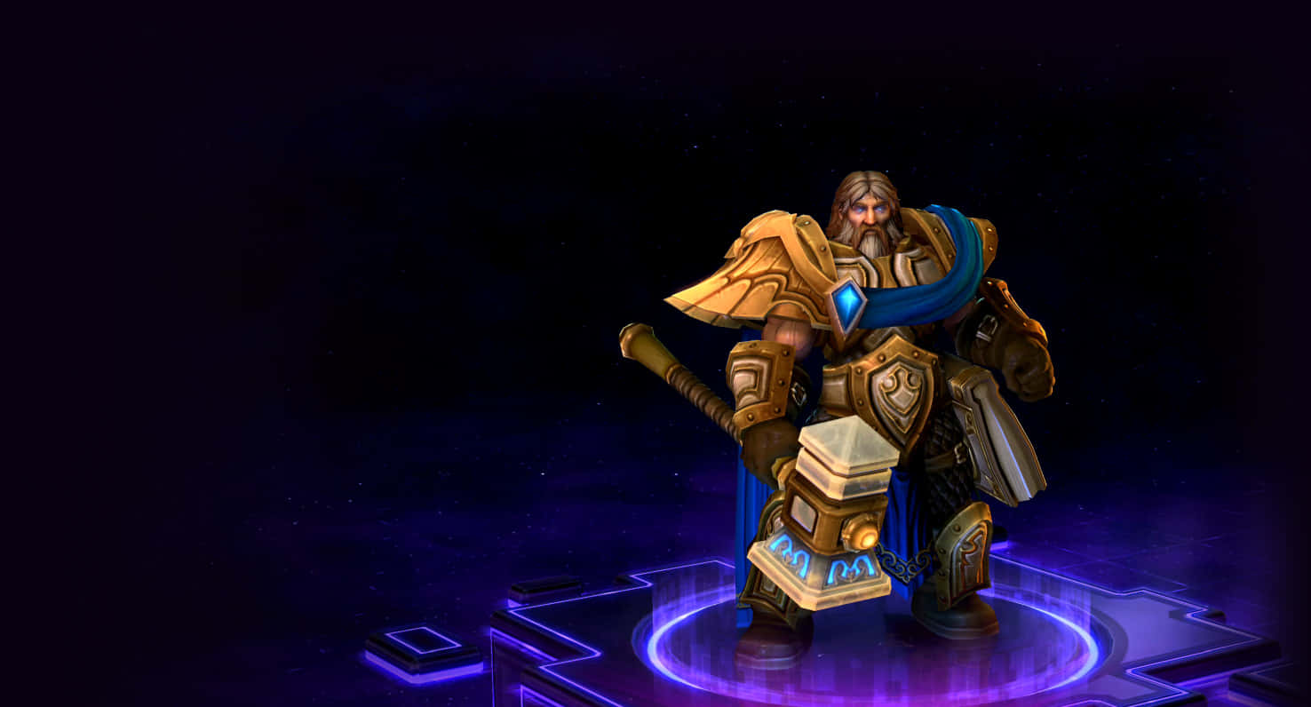 Uther The Lightbringer Hero Pose Wallpaper