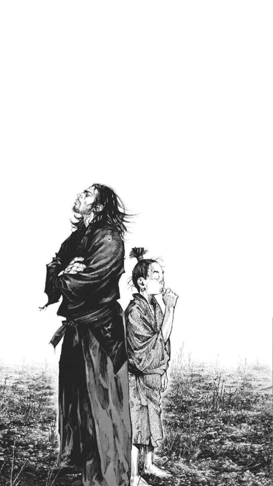 Vagabond_ Manga_ Characters_ Gazing_ Afar Wallpaper