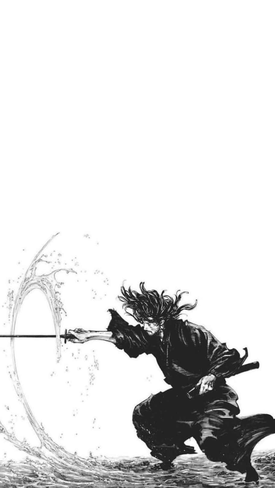 Vagabond Samurai Water Strike Wallpaper