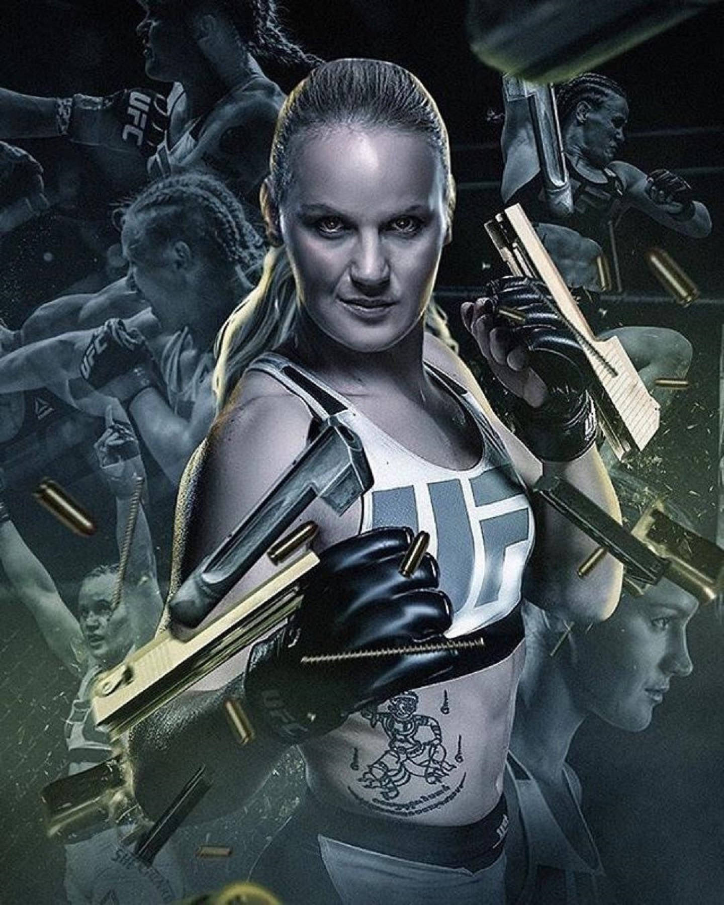 Valentina Shevchenko Ufc Girl Fan Art Wallpaper