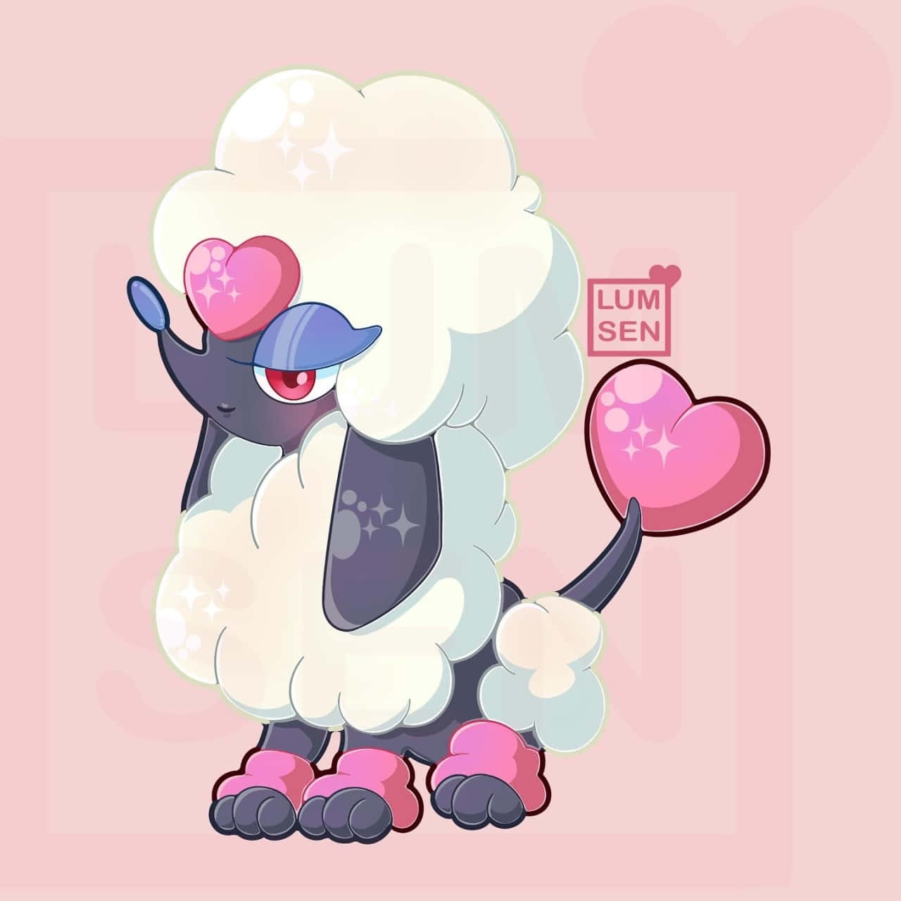 Valentine Furfrou Pokemon Art Wallpaper