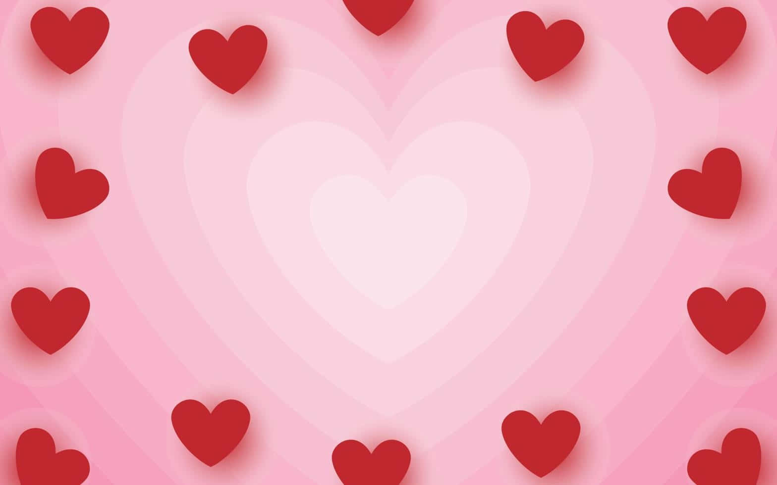 Valentine Hearts Background Wallpaper