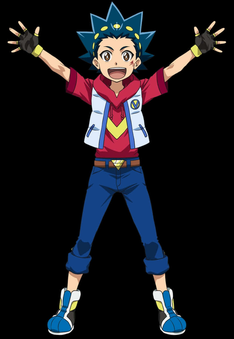 Valt Aoi Beyblade Character Pose Wallpaper