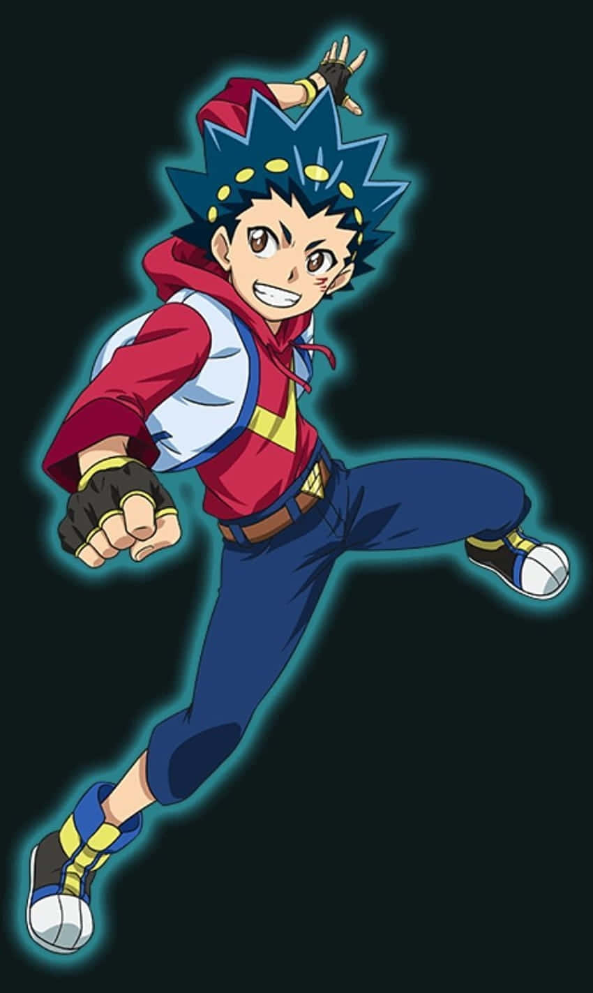 Valt Aoi Beyblade Character Pose Wallpaper