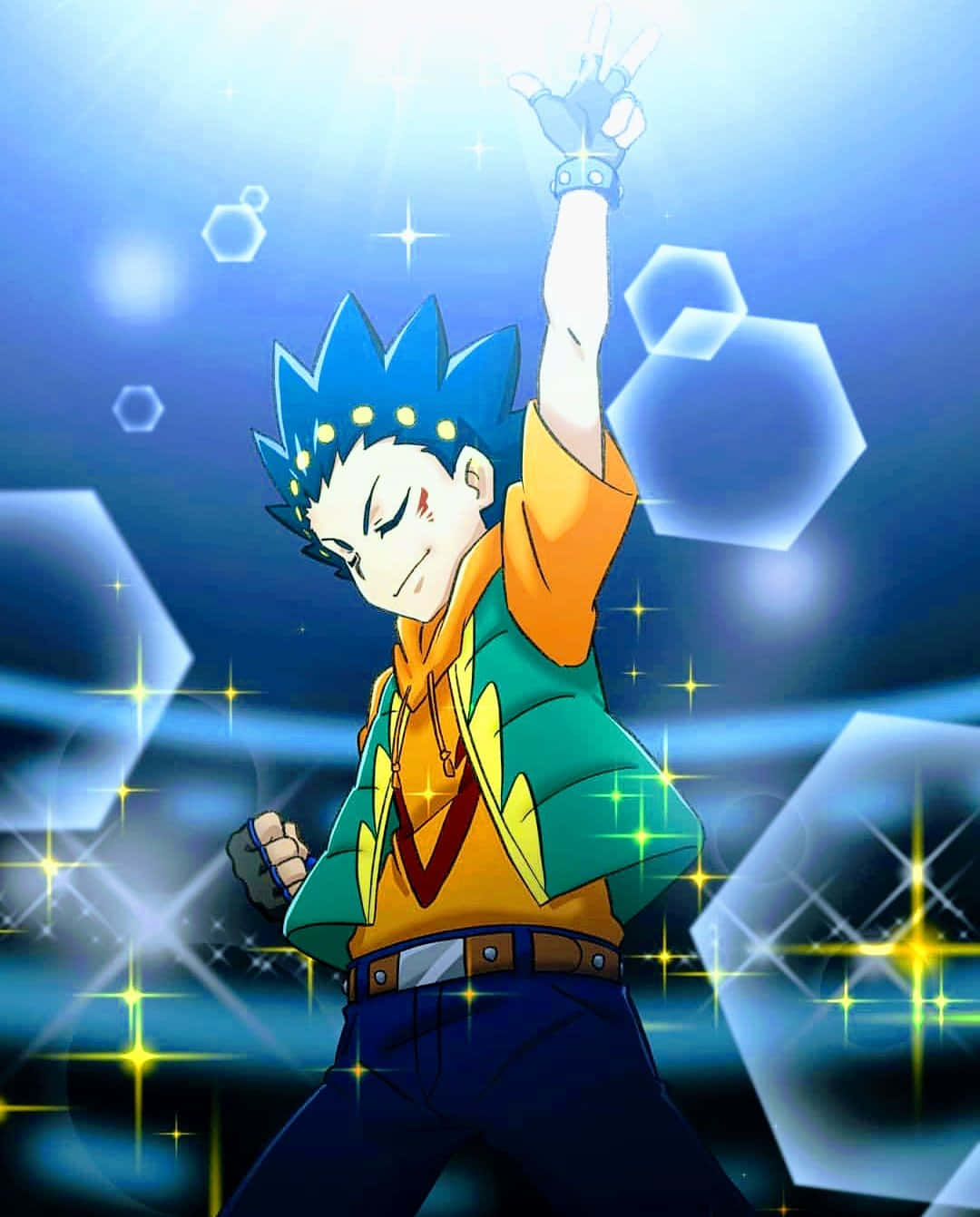 Valt Aoi Beyblade Victory Pose Wallpaper