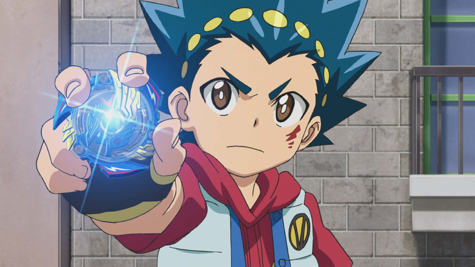 Valt Aoi Holding Beyblade Wallpaper