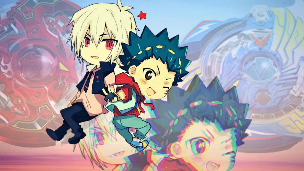 Valt Aoiand Shu Kurenai Beyblade Characters Wallpaper