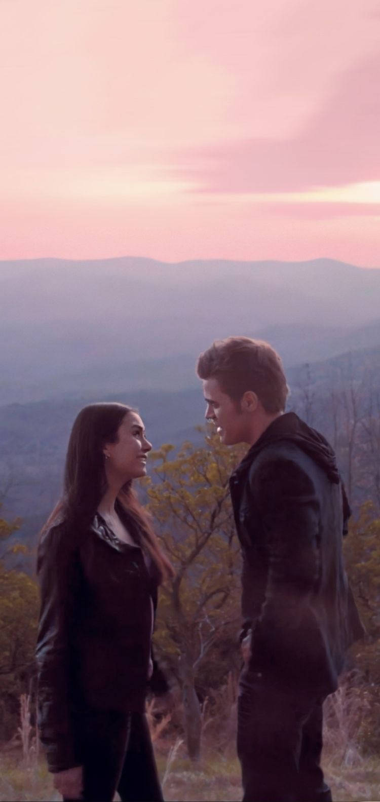 Vampire Diaries Stelena Hike Wallpaper