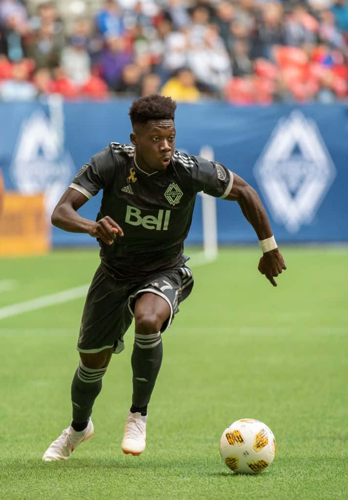 Vancouver Whitecaps Fc Forward Alphonso Davies Wallpaper