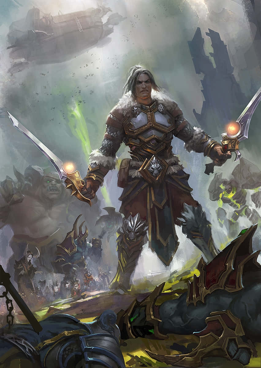 Varian Wrynn Epic Battle Stance Wallpaper