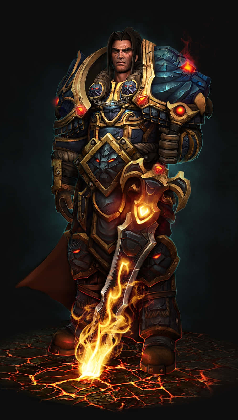 Varian Wrynn Warrior King Artwork Wallpaper