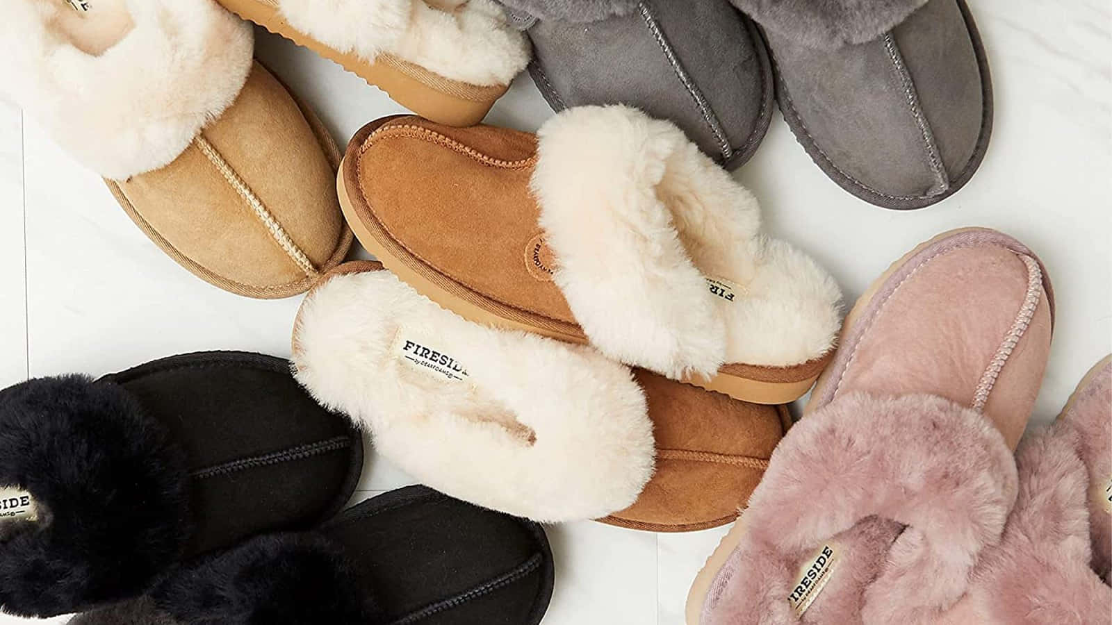 Varietyof Cozy Slippers Wallpaper