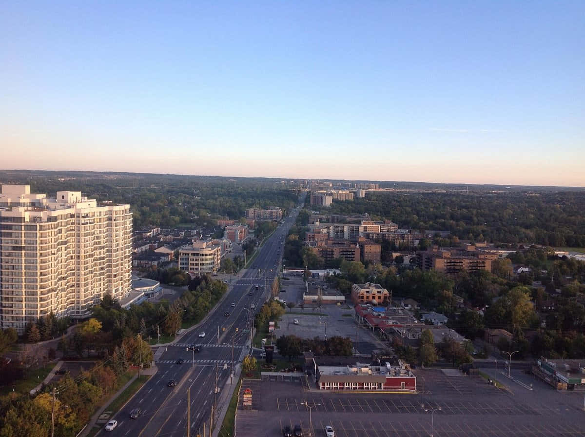 Vaughan Cityscape Aerial View Wallpaper