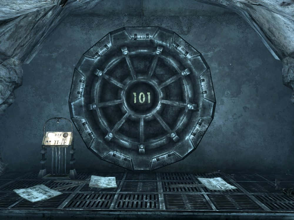 Vault101 Entrance Sealed Wallpaper