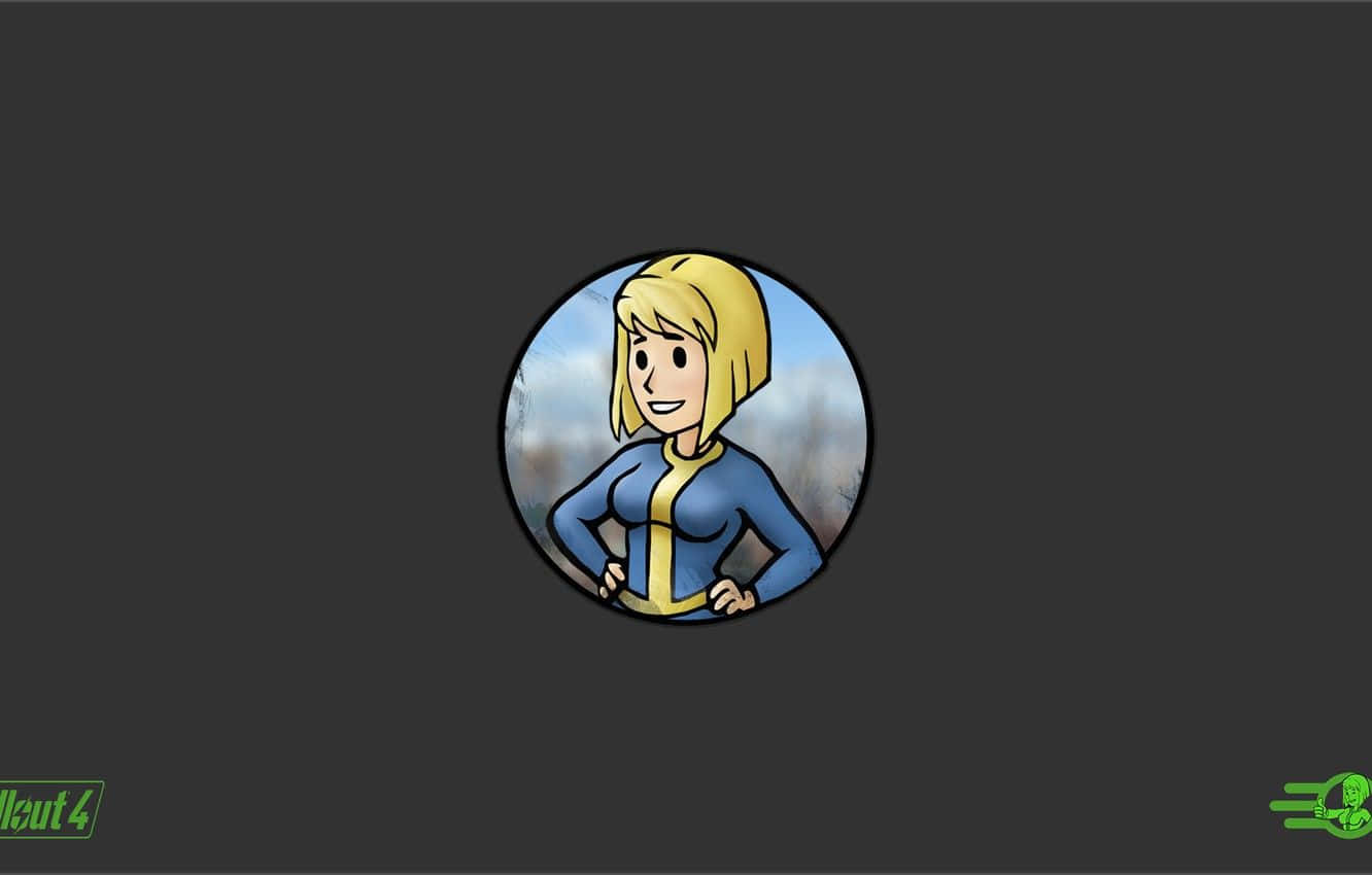 Vault101 Female Character Illustration Wallpaper